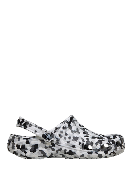 Crocs Classic Confetti Clogs, Black/White, Black/White
