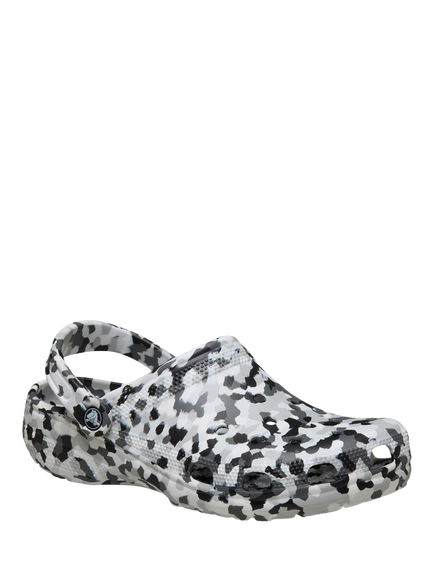 Crocs Classic Confetti Clogs, Black/White - view 2, Black/White