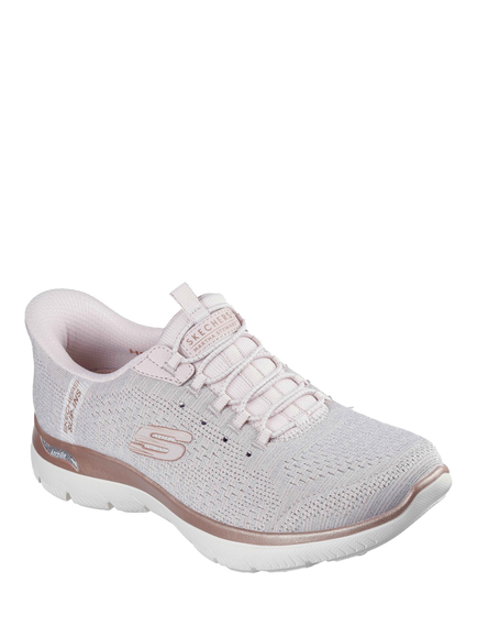 Skechers x Martha Stewart Hands Free Slip-ins Arch Fit Summits Soft Shimmer Trainers, Light Pink - view 2, Light Pink