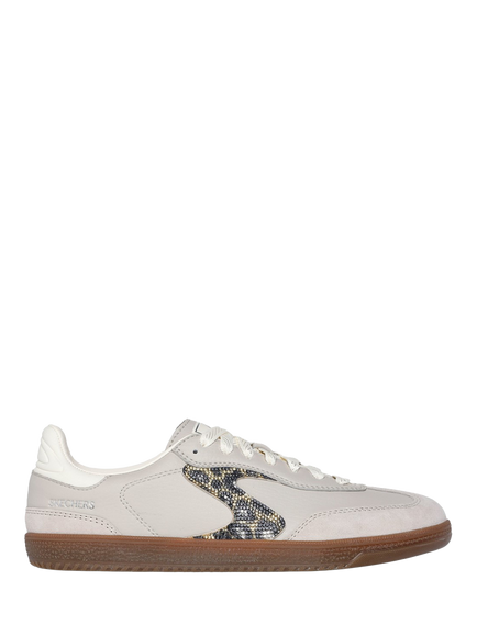 Skechers Hotshot Shimmering Spots Lace Up Trainers, Taupe, Taupe