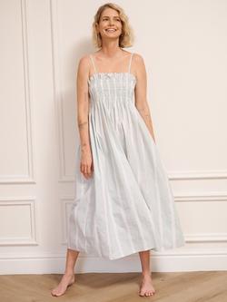 Their Nibs Cotton Cami Midi Night Dress, Aqua, Aqua