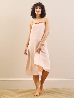 Their Nibs Linen Blend Night Dress, Blush
