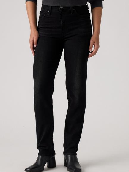 Levi's 722 High-Rise Slim Jeans, Worn Midnight, Worn Midnight
