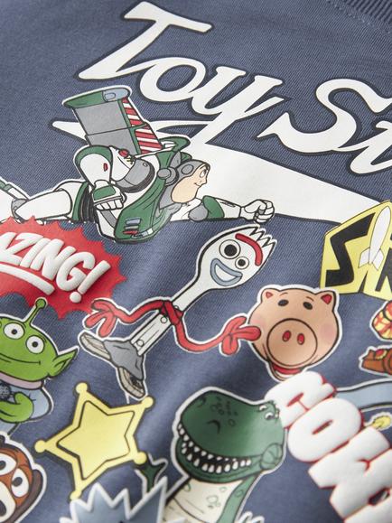 NAME IT Kids' Cotton Blend Long Sleeve Vintage Toy Story Sweatshirt, Vintage Indigo - view 2, Vintage Indigo