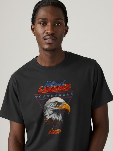 Levi's Relaxed Fit Graphic Short Sleeve T-Shirt, National Legend Egl - view 2, National Legend Egl