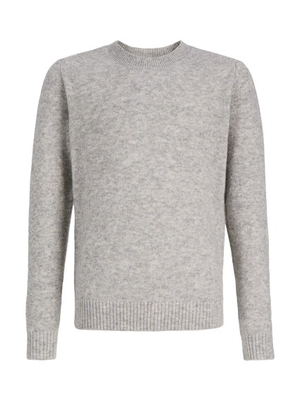 JJXX Kids' Knitted Long Sleeve Crew Neck Jumper, Light Grey, Light Grey