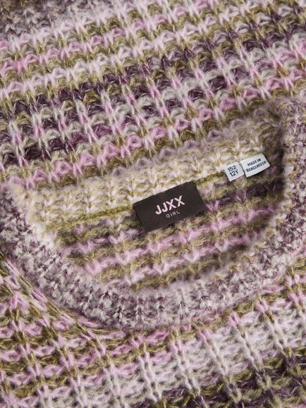 JJXX Kids' Simone Relaxed Knitted Jumper, Multi - view 2, Multi