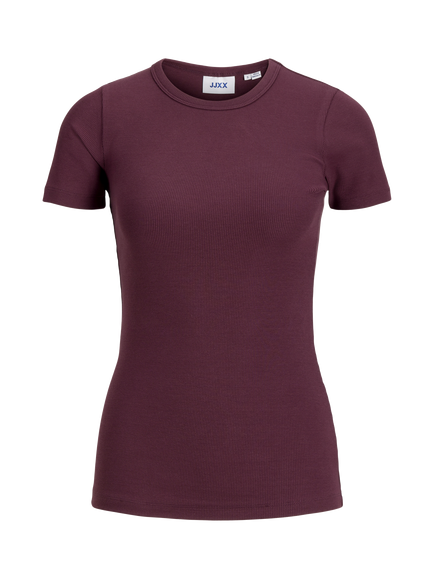 JJXX Kids' Millow Short Sleeve Top, Wine, Wine