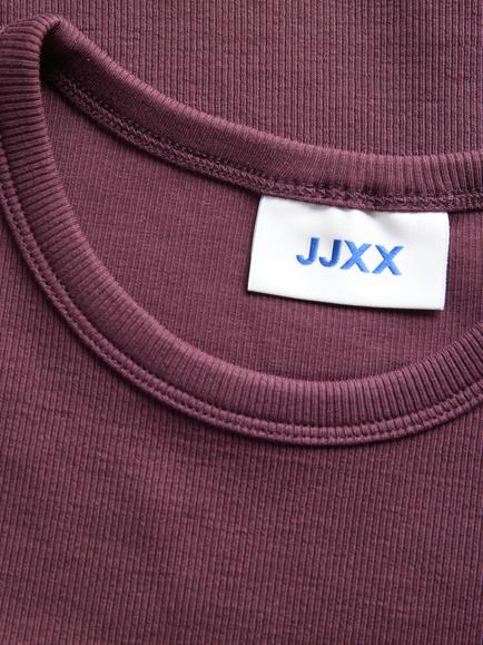 JJXX Kids' Millow Short Sleeve Top, Wine - view 2, Wine