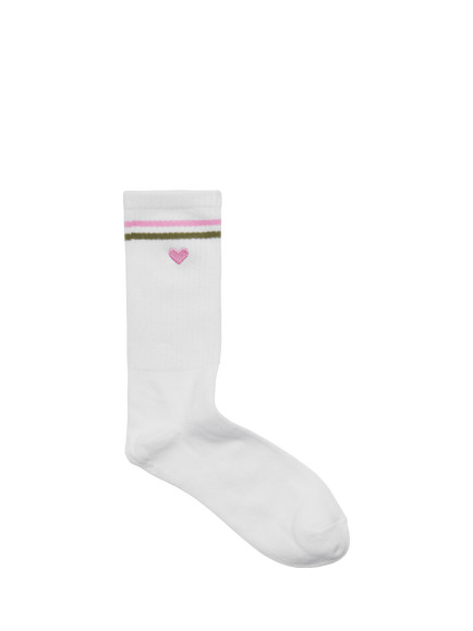 JJXX Kids' Basic Cotton Blend Tennis Ankle Socks, Pack of 3, White - view 2, White