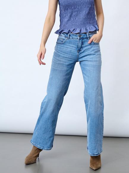Sisters Point Owi Mid Wash Jeans, Mid Blue, Mid Blue
