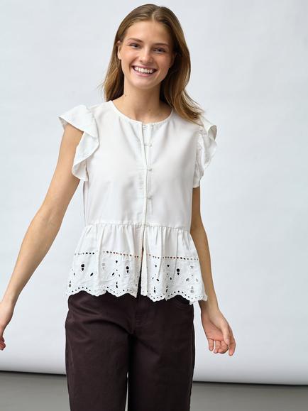 Sisters Point Iben Blouse, Cream