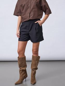 Sisters Point Viksa Mid Rise Tailored Shorts, Black