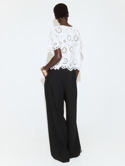 Mango Blusa Broderie Blouse - view 2, Off White