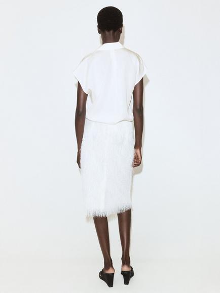 Mango Shirt Blouse - view 2, Off White