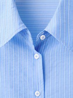 Mango Striped Shirt, Sky Blue - view 2, Sky Blue