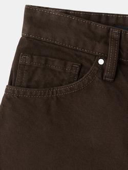 Mango Zoey Mid Rise Shorts, Chocolate - view 2, Chocolate