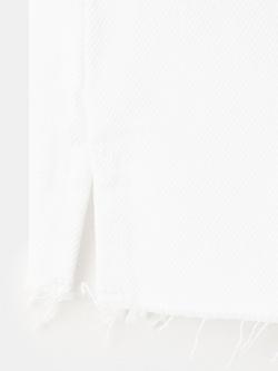 Mango Mid Rise Mini Denim Shorts, White - view 2, White