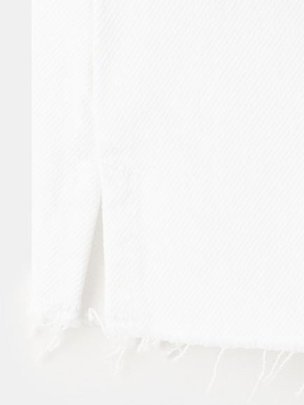 Mango Mid Rise Mini Denim Shorts, White - view 2, White