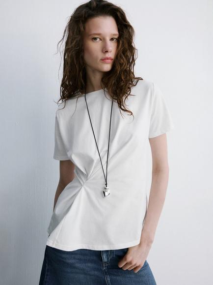 Mango Knot T-Shirt, White, White