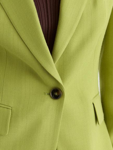 Reiss Jodie Single Breasted Blazer, Green - view 2, Green