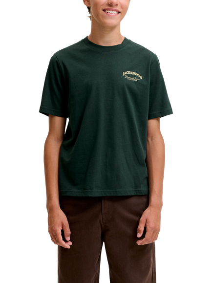 Jack & Jones Kids' Back Print T-Shirt, Scarab, Scarab