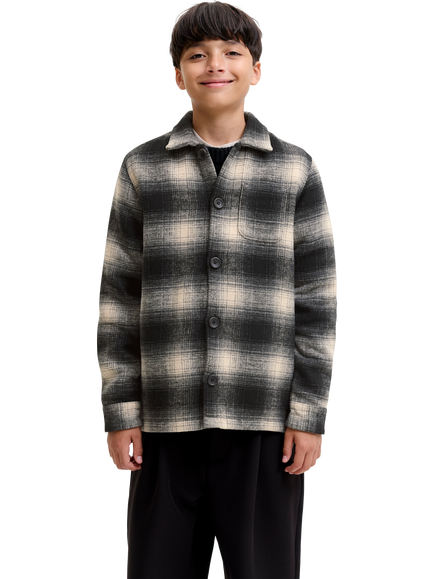 Jack & Jones Kids' Soho Check Twill Overshirt, Multi, Multi