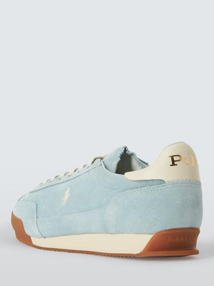Ralph Lauren Polo Ralph Lauren Hester Suede Low Top Trainers, Cast Green - view 2, Cast Green