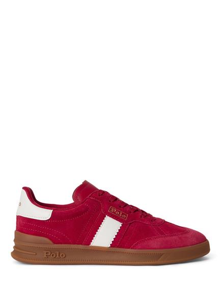Polo Ralph Lauren Heritage Aera Suede Trainers, Red, Red