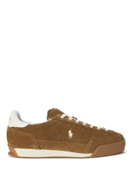 Polo Ralph Lauren Hester Suede Low Top Trainers, Camel, Camel