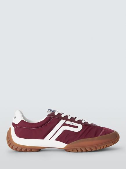 Ralph Lauren Polo Ralph Lauren Tread Leather Low-Top Trainers, Wine, Wine