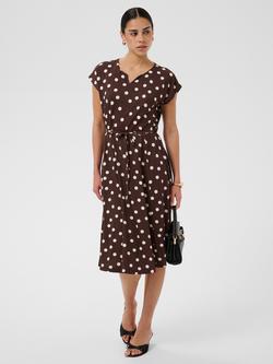 KAFFE Kabella Jersey Dress, Chocolate, Chocolate Brown