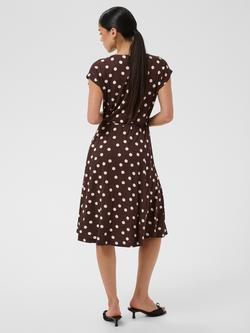 KAFFE Kabella Jersey Dress, Chocolate - view 2, Chocolate Brown