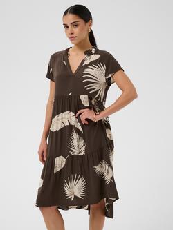 KAFFE Marianah Dress, Brown, Brown