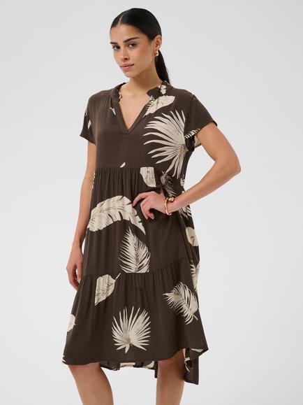 KAFFE Marianah Dress, Brown, Brown