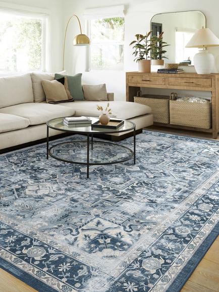 Ruggable Kamran Rug - view 2, Admiral Blue