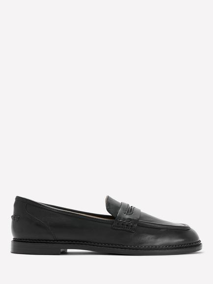Boden Nya Leather Penny Loafers, Black, Black