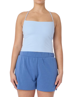 Skechers Goflex Women's Slim Tank Top, Silver/Blue, Silver/Blue