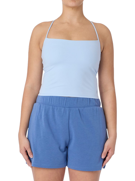 Skechers Goflex Women's Slim Tank Top, Silver/Blue, Silver/Blue