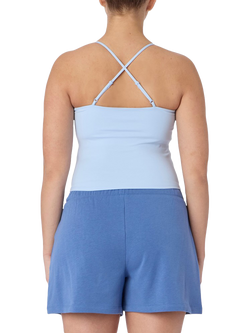 Skechers Goflex Women's Slim Tank Top, Silver/Blue - view 2, Silver/Blue