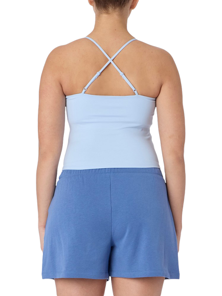 Skechers Goflex Women's Slim Tank Top, Silver/Blue - view 2, Silver/Blue