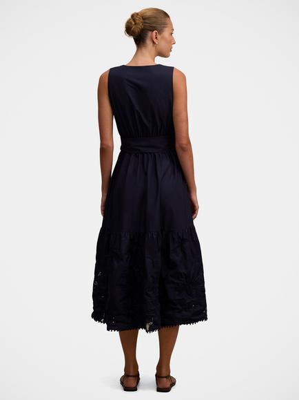 forever new navy blue dress Forever New Hadley Midi Waterfall Dress, Navy Blue