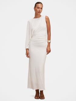 Forever New Fleur Cape Shoulder Maxi Dress, Porcelain, Porcelain