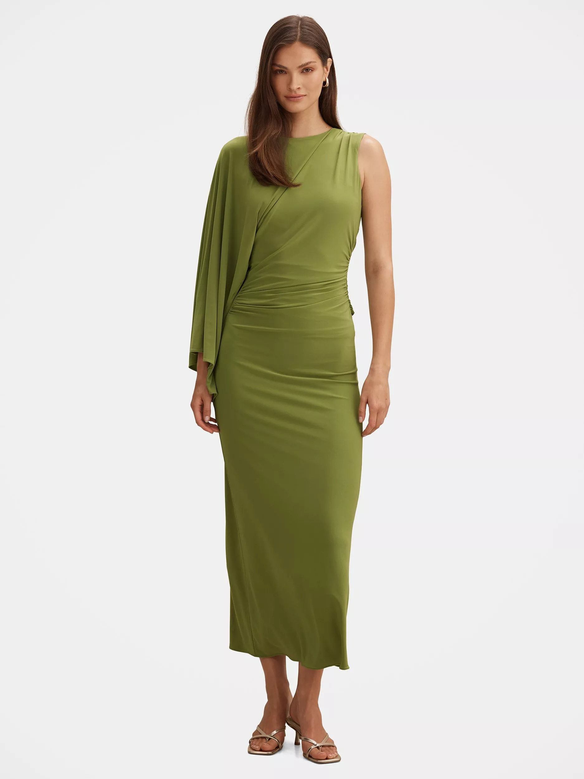 forever new green dress Buy Forever New green Solid Polyester V-Neck Women's Midi Dress