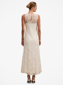 Forever New Jenna Panelled Midi Dress, Ecru - view 2, Ecru