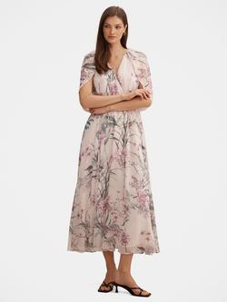 Forever New Jodie Gathered Cape Maxi Dress, Petalbrook Floral, Petalbrook Floral