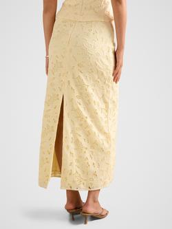 Forever New Andie Lace Maxi Skirt, Soft Yellow - view 2, Soft Yellow