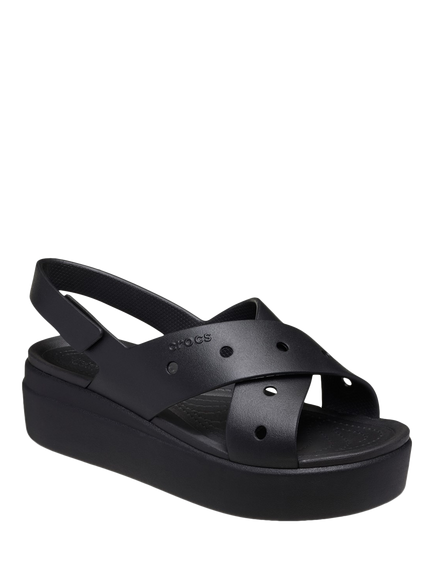 Crocs Brooklyn 4U Cross Strap Sandals - view 2, Black