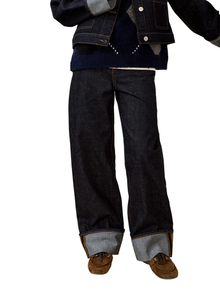 JJXX Kids' Tokyo Mid Rise Wide Leg Jeans, Dark Blue Denim, Dark Blue Denim