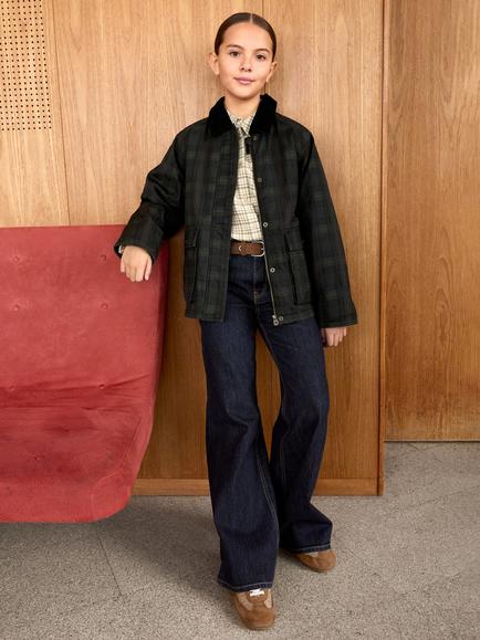 JJXX Kids' Rome Flared Jeans, Blue Denim - view 2, Blue Denim